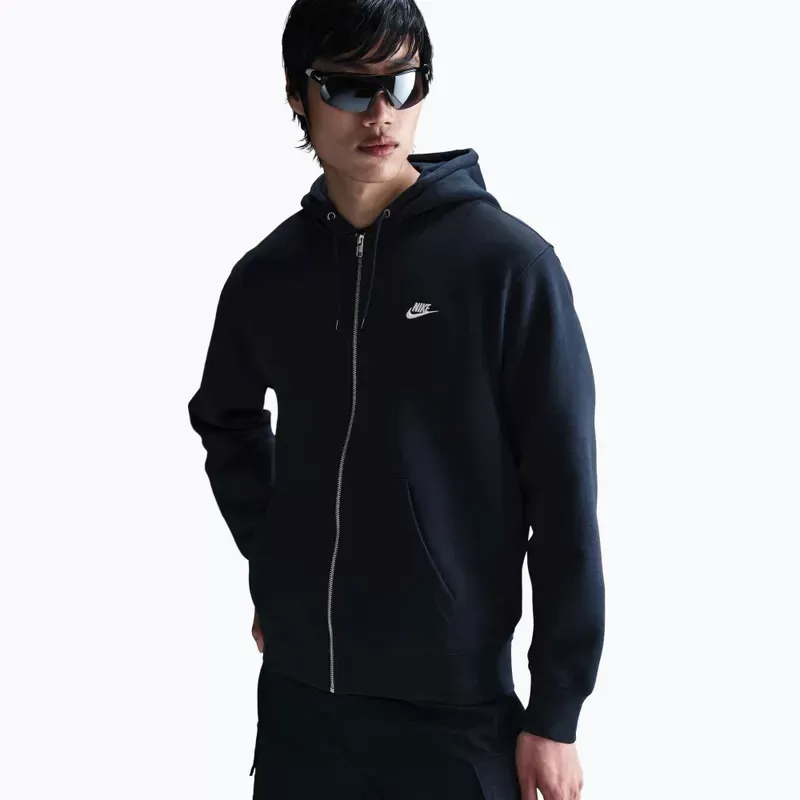 Bluza męska Nike Club Fleece-Hoodie Obsydian FN3861-451