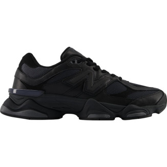 New Balance 9060 Triple Black Leather Men's