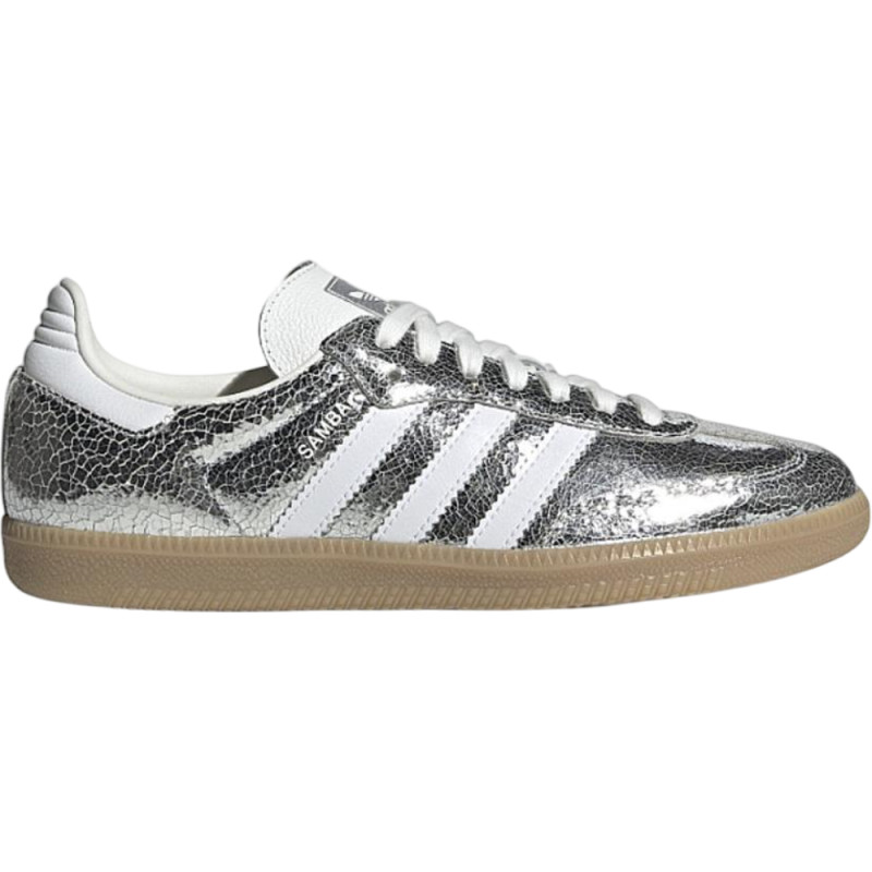 Buty damskie ADIDAS Samba OG Silver Metallic Cracked Leather (Women's)
