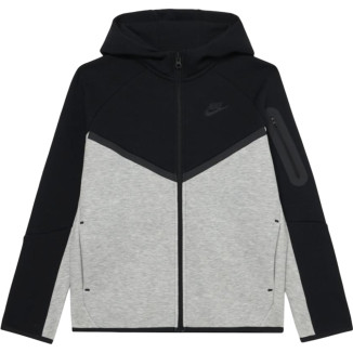Nike Tech Fleece Zip Hoodie Black/Grey (GS)