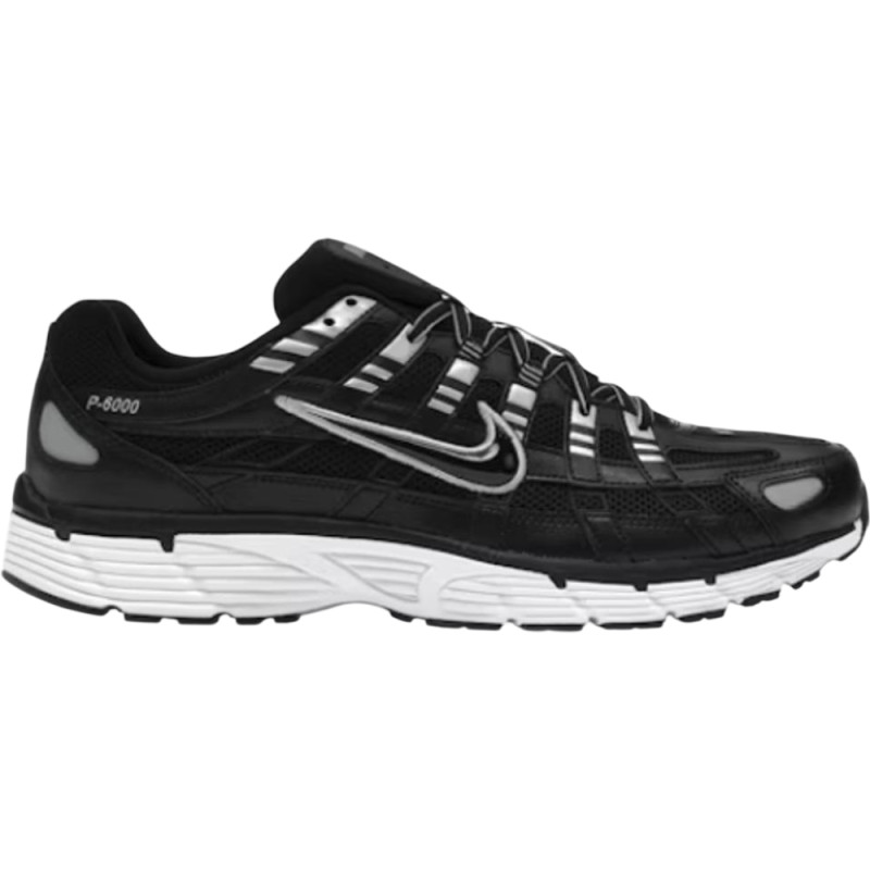 Nike P-6000 Black White Metallic Silver Nike P-6000 Black White Metallic Silver
