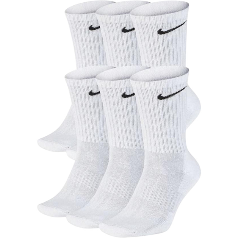 Skarpety Nike Socks - Everyday Lightweight Crew White 6-PACK