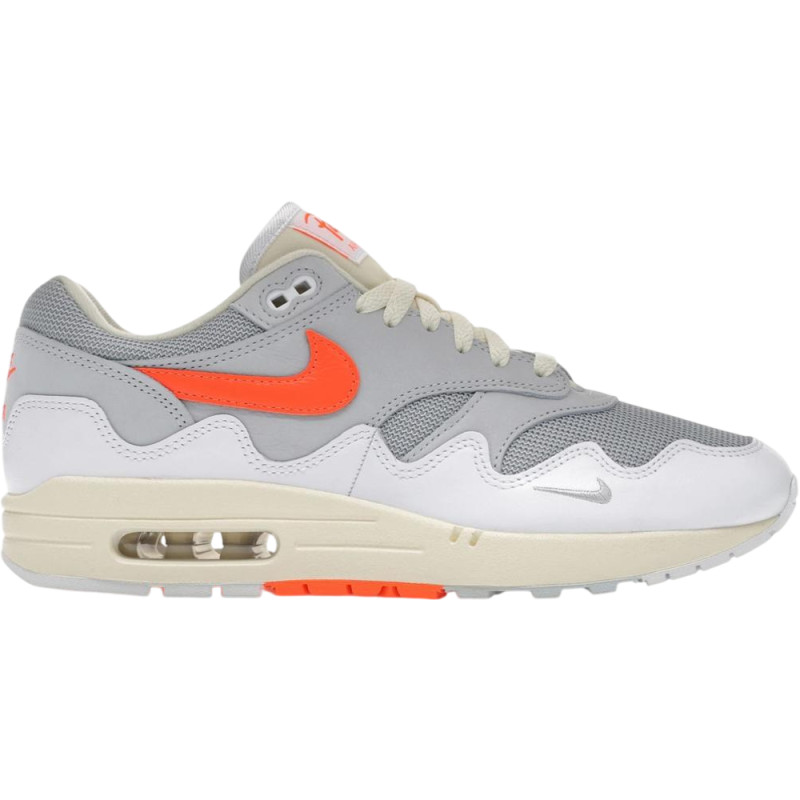 Nike Air Max 1 Patta Waves White Hyper Crimson (with bracelet)