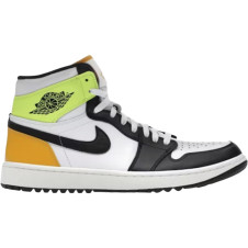 Jordan 1 Retro High G White University Gold Volt Black