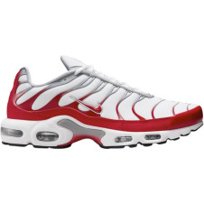 Nike Air Max Plus White University Red Wolf Grey