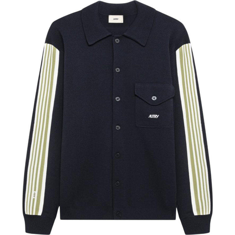 AUTRY KNITTED VISCOSE SHIRT JACKET MAN