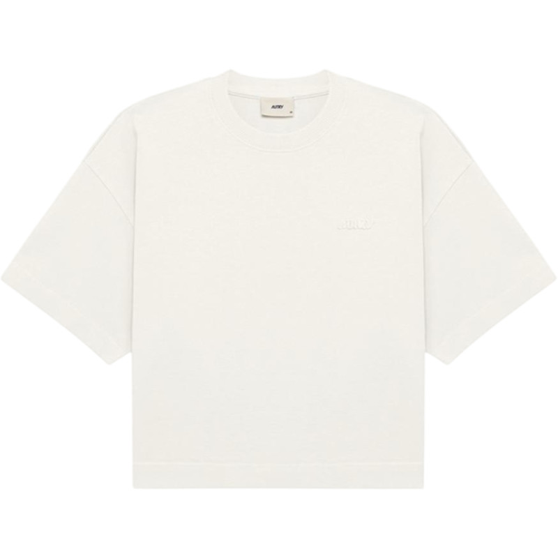 AUTRY TONAL LOGO BOXY TEE WOMAN AUTRY TONAL LOGO BOXY TEE WOMAN