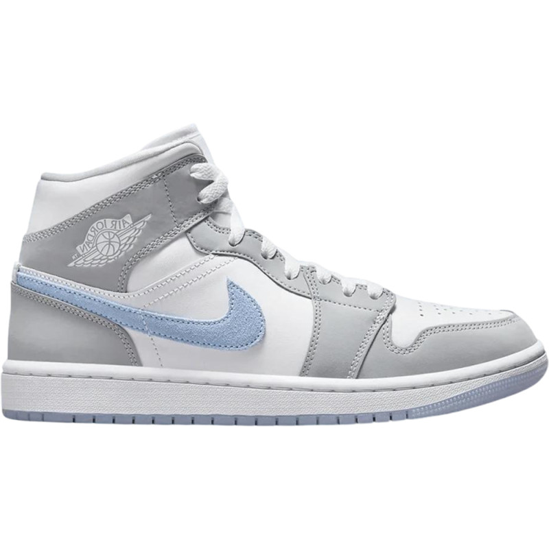 Jordan 1 Mid Wolf Grey Aluminum (Women's)