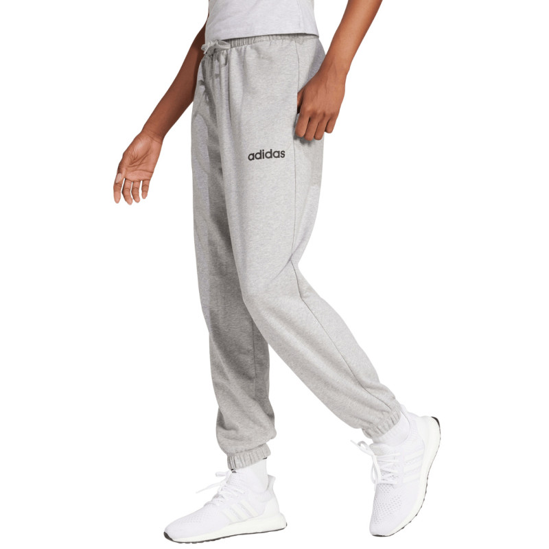 Spodnie damskie adidas Essentials Linear French Terry Cuffed jasnoszare JC5953 Spodnie damskie adidas Essentials Linear French Terry Cuffed jasnoszare JC5953