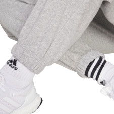 Spodnie damskie adidas Essentials Linear French Terry Cuffed jasnoszare JC5953