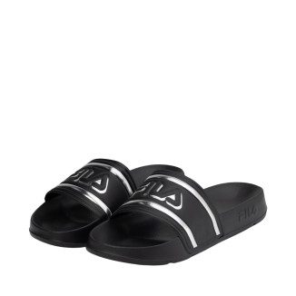Klapki damskie Fila Morro Bay Logo czarno-szare FFW0102