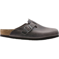 Birkenstock Boston Soft Footbed Oiled Leather Iron Grey