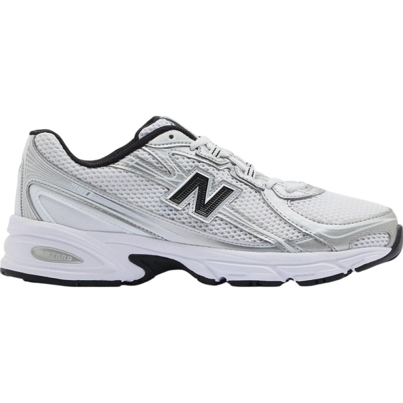 New Balance 740 White Silver Metallic Navy
