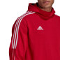 Bluza męska adidas Tiro 21 Sweat Hoody czerwona GM7353 Bluza męska adidas Tiro 21 Sweat Hoody czerwona GM7353