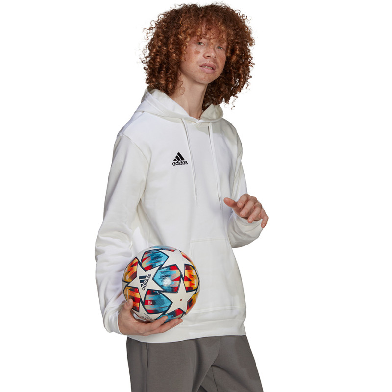 Bluza męska adidas Entrada 22 Hoody biała HG6302 Bluza męska adidas Entrada 22 Hoody biała HG6302