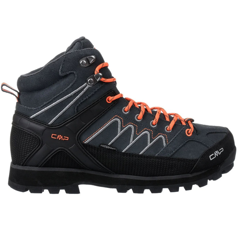 Buty trekkingowe męskie CMP Moon Mid WP szaro-pomarańczowe 31Q4797U423 Buty trekkingowe męskie CMP Moon Mid WP szaro-pomarańczowe 31Q4797U423