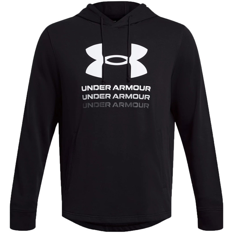 Bluza męska Under Armour UA Rival Terry Graphic Hoodie czarna 1386047 001 Bluza męska Under Armour UA Rival Terry Graphic Hoodie czarna 1386047 001