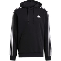 Bluza męska adidas Essentials Fleece 3-Stripes Hoodie czarna GK9072