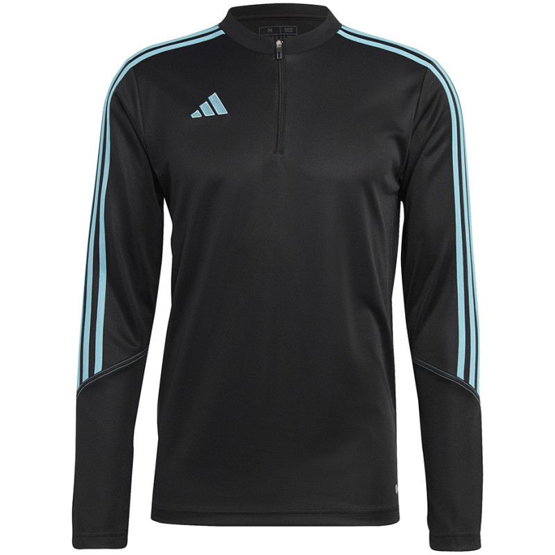 Bluza męska adidas Tiro 23 Club Training Top czarno-błękitna IC1580 Bluza męska adidas Tiro 23 Club Training Top czarno-błękitna IC1580
