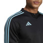Bluza męska adidas Tiro 23 Club Training Top czarno-błękitna IC1580 Bluza męska adidas Tiro 23 Club Training Top czarno-błękitna IC1580