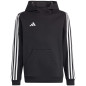 Bluza dla dzieci adidas Tiro 23 League Sweat Hoodie czarno-biała HS3606 Bluza dla dzieci adidas Tiro 23 League Sweat Hoodie czarno-biała HS3606