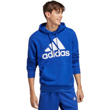 Bluza męska adidas Essentials French Terry Big Logo Hoodie niebieska IC9366