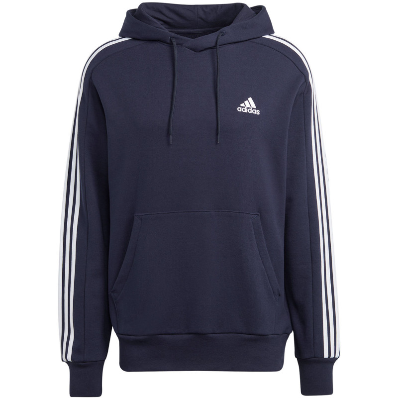 Bluza męska adidas Essentials French Terry 3-Stripes Hoodie granatowa IC0436 Bluza męska adidas Essentials French Terry 3-Stripes Hoodie granatowa IC0436