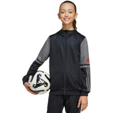 Bluza dla dzieci adidas Squadra 25 Hoody czarno-szara JD6087