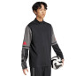 Bluza męska adidas Squadra 25 Training Top czarno-szara JD1629 Bluza męska adidas Squadra 25 Training Top czarno-szara JD1629