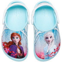 Chodaki dla dzieci crocs Fl Ol Disney Frozen 2 Clog błękitne 206167 4O9