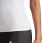 Koszulka damska adidas Studio Slim Strappy Back Tank Top biała HE3141 Koszulka damska adidas Studio Slim Strappy Back Tank Top biała HE3141
