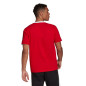 Koszulka męska adidas Essentials Colorblock Single Jersey Tee biało-czerwona HE4330 Koszulka męska adidas Essentials Colorblock Single Jersey Tee biało-czerwona HE4330