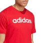 Koszulka męska adidas Essentials Single Jersey Linear Embroidered Logo czerwona IC9278 Koszulka męska adidas Essentials Single Jersey Linear Embroidered Logo czerwona IC9278
