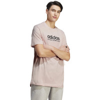 Koszulka męska adidas All SZN Graphic Tee pudrowy róż IC9810