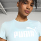 Koszulka damska Puma ESS Logo Tee błękitna 586775 25 Koszulka damska Puma ESS Logo Tee błękitna 586775 25