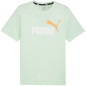 Koszulka męska Puma ESS+ 2 Col Logo Tee miętowa 586759 88