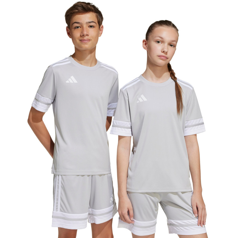 Koszulka dla dzieci adidas Squadra 25 jasnoszara JJ0061 Koszulka dla dzieci adidas Squadra 25 jasnoszara JJ0061