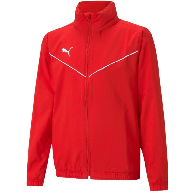 Kurtka dla dzieci Puma teamRISE All Weather Jacket czerwona 657402 01 Kurtka dla dzieci Puma teamRISE All Weather Jacket czerwona 657402 01