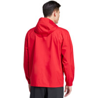 Kurtka męska adidas Entrada 22 All-Weather czerwona IK4009