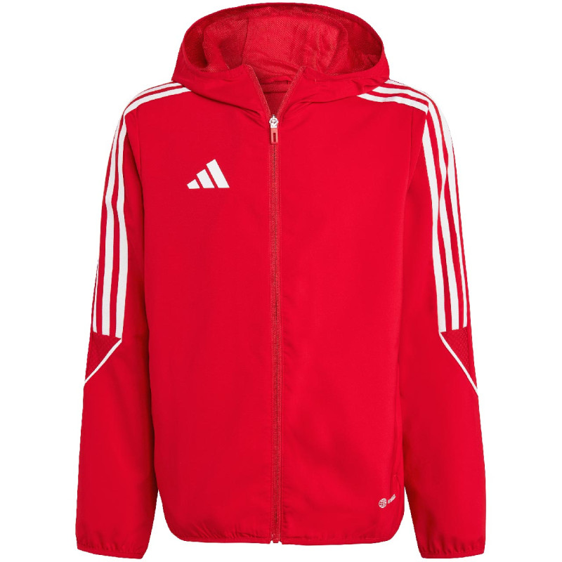 Kurtka dla dzieci adidas Tiro 23 League Windbreaker czerwona IA1624 Kurtka dla dzieci adidas Tiro 23 League Windbreaker czerwona IA1624
