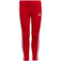 Legginsy dla dzieci adidas Essentials 3-Stripes czerwone HF1898 Legginsy dla dzieci adidas Essentials 3-Stripes czerwone HF1898