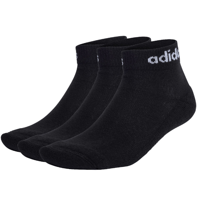 Skarpety adidas Linear Ankle Socks Cushioned Socks 3P czarne IC1303 Skarpety adidas Linear Ankle Socks Cushioned Socks 3P czarne IC1303