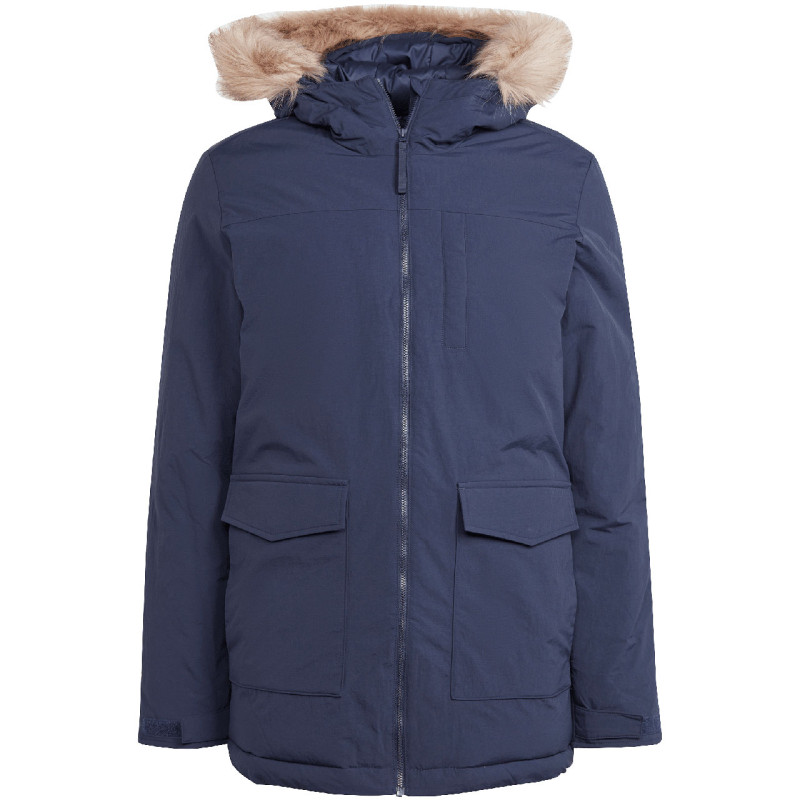 Kurtka męska adidas Parka Hooded Fur granatowa IK0552 Kurtka męska adidas Parka Hooded Fur granatowa IK0552