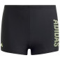 Spodenki kąpielowe dla dzieci adidas Logo Swim BXR czarne IK9654 Spodenki kąpielowe dla dzieci adidas Logo Swim BXR czarne IK9654