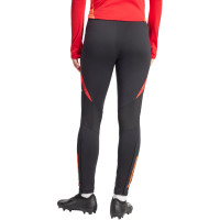 Leginsy damskie adidas Tiro 24 Competition Training czarno-czerwone IS1637